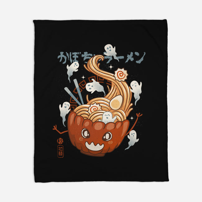 Pumpkin Ramen-None-Fleece-Blanket-IKILO