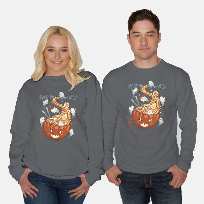 Pumpkin Ramen-Unisex-Crew Neck-Sweatshirt-IKILO