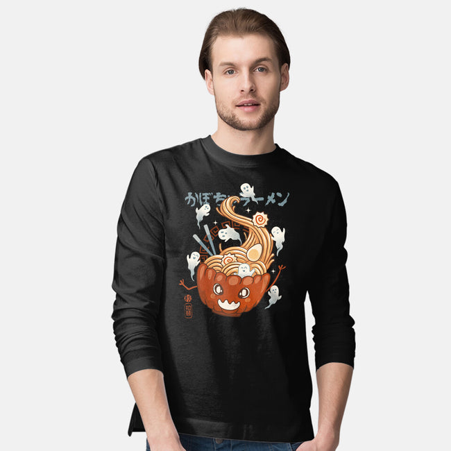 Pumpkin Ramen-Mens-Long Sleeved-Tee-IKILO