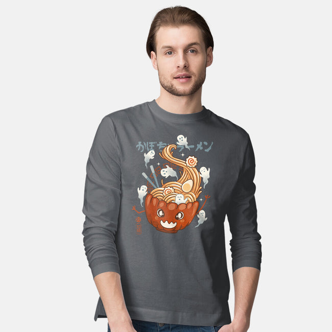 Pumpkin Ramen-Mens-Long Sleeved-Tee-IKILO