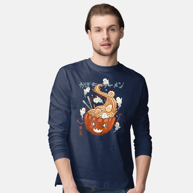 Pumpkin Ramen-Mens-Long Sleeved-Tee-IKILO