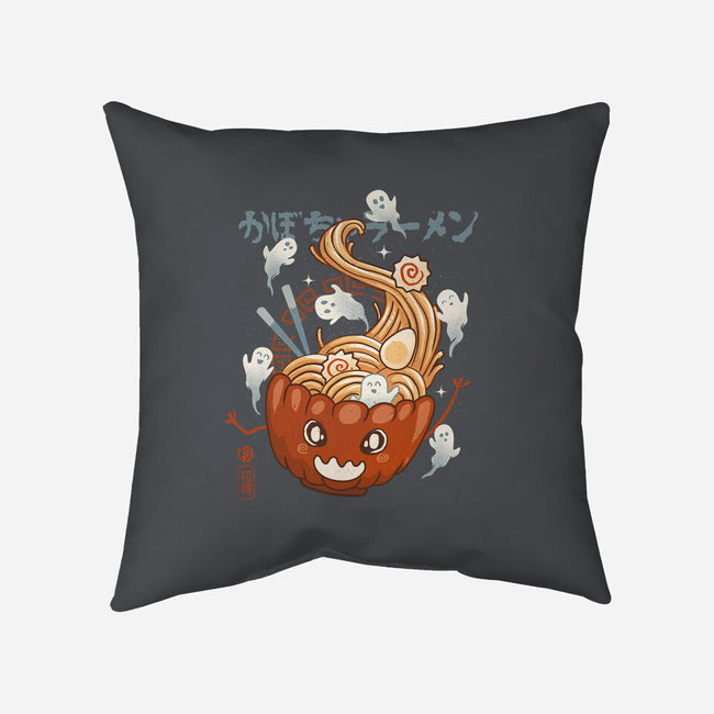 Pumpkin Ramen-None-Non-Removable Cover w Insert-Throw Pillow-IKILO