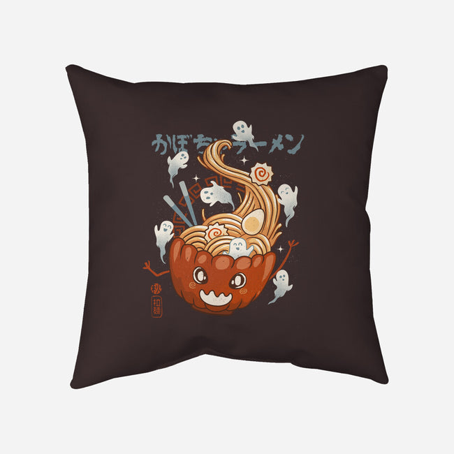 Pumpkin Ramen-None-Non-Removable Cover w Insert-Throw Pillow-IKILO