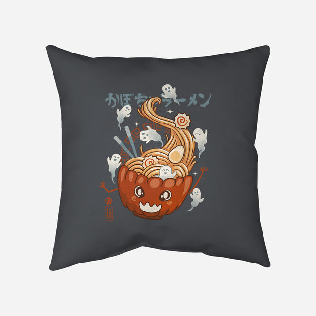 Pumpkin Ramen-None-Removable Cover-Throw Pillow-IKILO