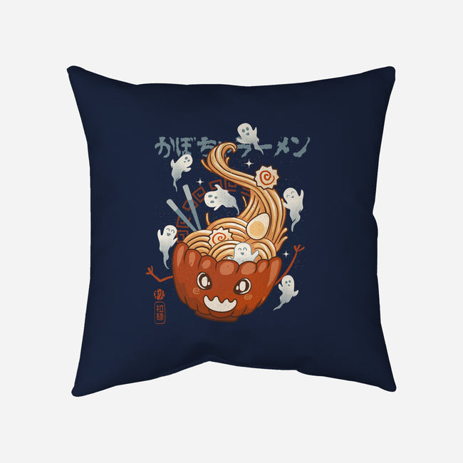Pumpkin Ramen-None-Removable Cover-Throw Pillow-IKILO