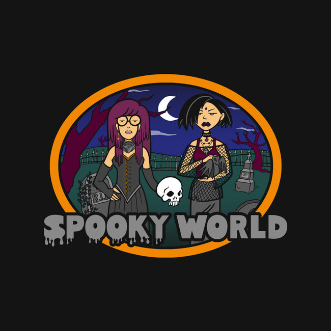 Spooky World-Womens-V-Neck-Tee-diegopedauye