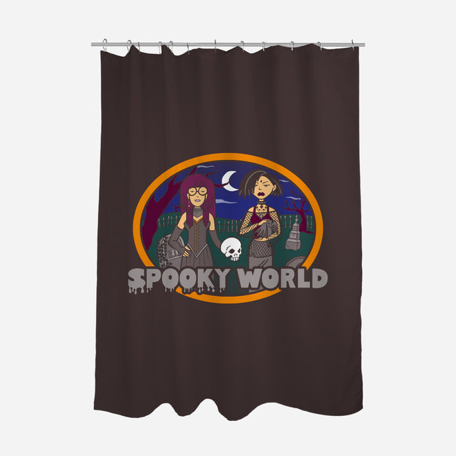 Spooky World-None-Polyester-Shower Curtain-diegopedauye