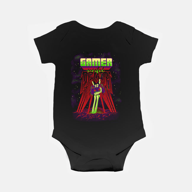 Gamer Until Death-Baby-Basic-Onesie-diegopedauye