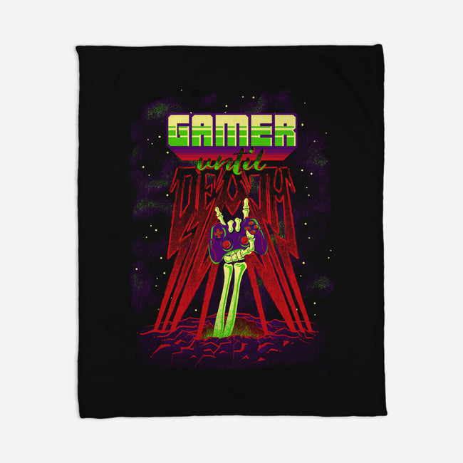 Gamer Until Death-None-Fleece-Blanket-diegopedauye