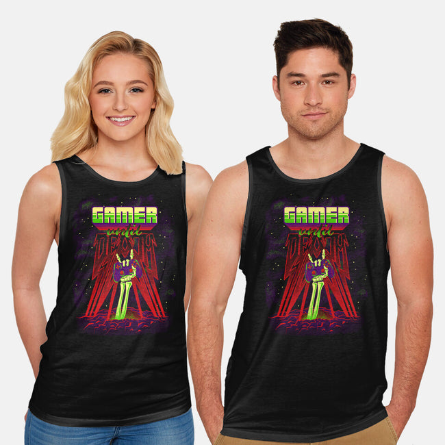 Gamer Until Death-Unisex-Basic-Tank-diegopedauye