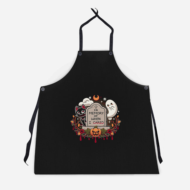 In Memory Of When I Cared-Unisex-Kitchen-Apron-Zaia Bloom