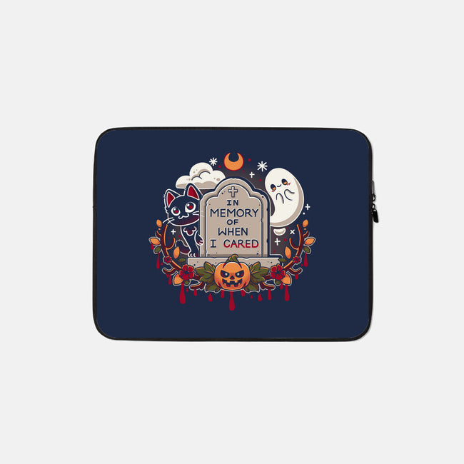 In Memory Of When I Cared-None-Zippered-Laptop Sleeve-Zaia Bloom