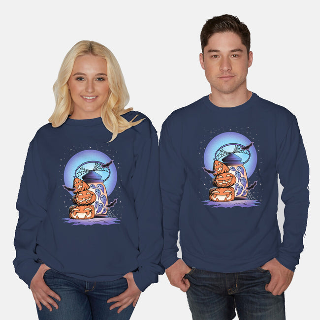 Primitive Pumpkins-Unisex-Crew Neck-Sweatshirt-artyx