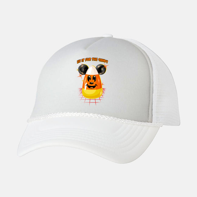 Here For The Candy-Unisex-Trucker-Hat-palmstreet