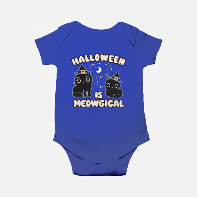 Halloween Is Meowgical-Baby-Basic-Onesie-Weird & Punderful