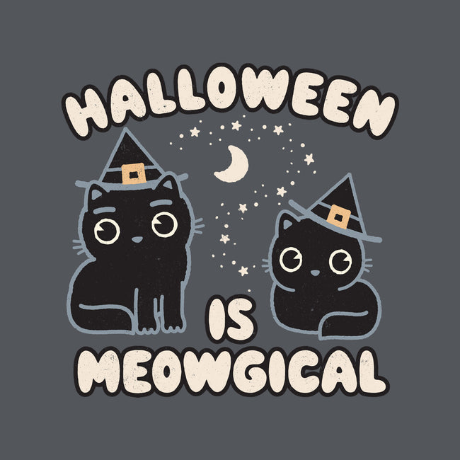 Halloween Is Meowgical-Unisex-Basic-Tee-Weird & Punderful