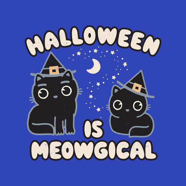 Halloween Is Meowgical-Mens-Basic-Tee-Weird & Punderful
