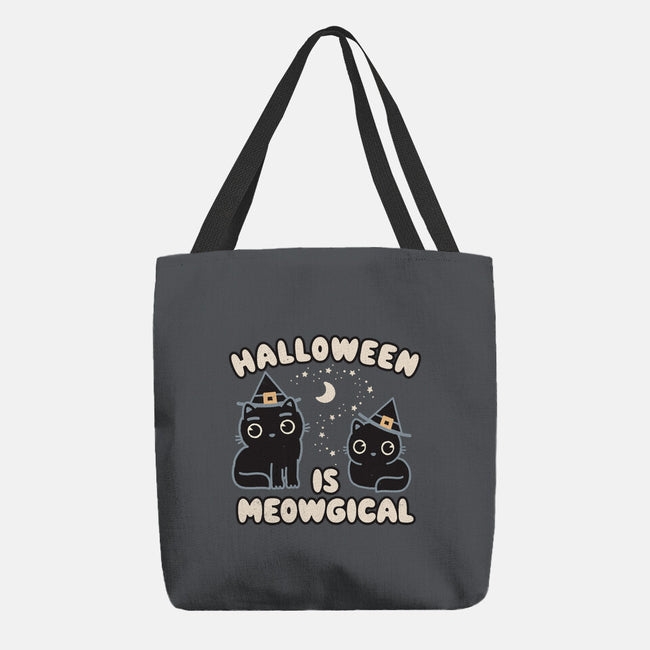 Halloween Is Meowgical-None-Basic Tote-Bag-Weird & Punderful