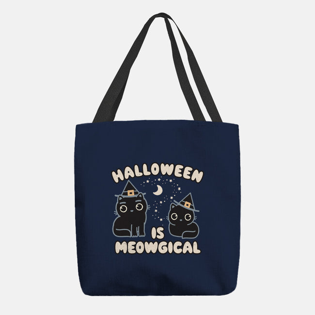 Halloween Is Meowgical-None-Basic Tote-Bag-Weird & Punderful