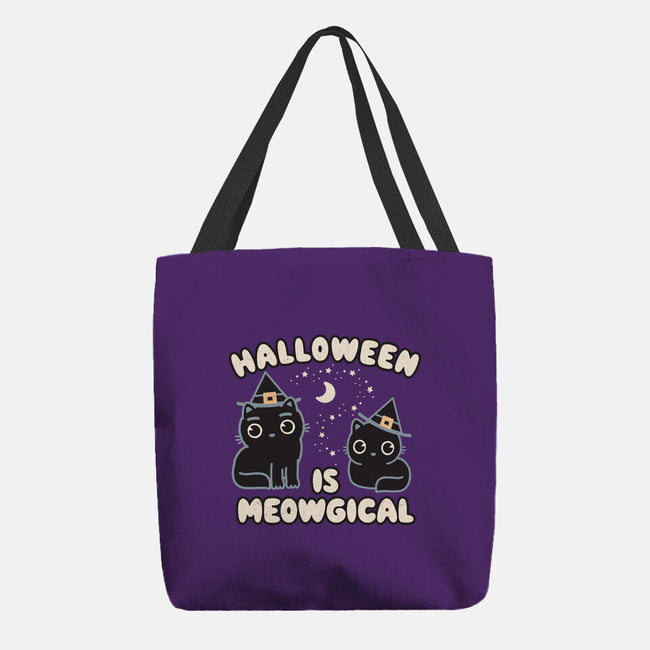 Halloween Is Meowgical-None-Basic Tote-Bag-Weird & Punderful