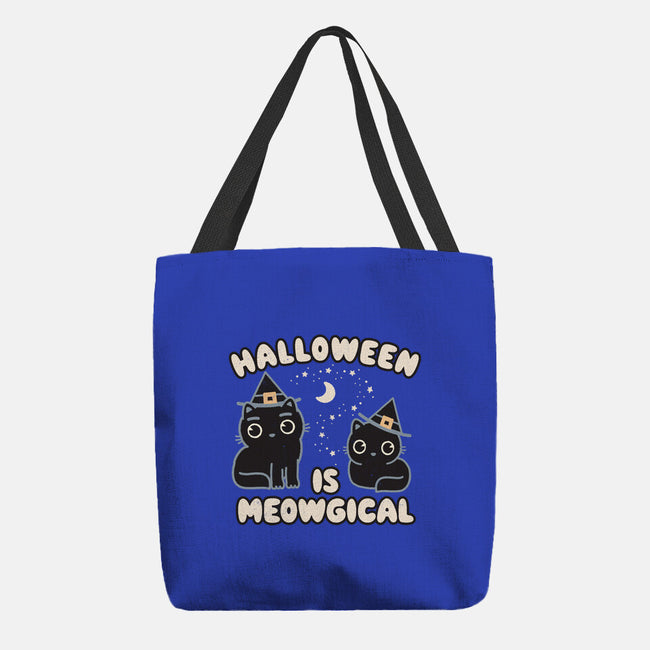 Halloween Is Meowgical-None-Basic Tote-Bag-Weird & Punderful