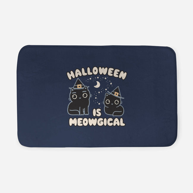 Halloween Is Meowgical-None-Memory Foam-Bath Mat-Weird & Punderful