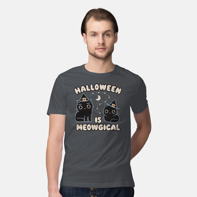 Halloween Is Meowgical-Mens-Premium-Tee-Weird & Punderful