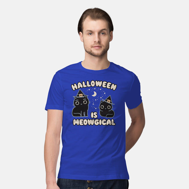 Halloween Is Meowgical-Mens-Premium-Tee-Weird & Punderful