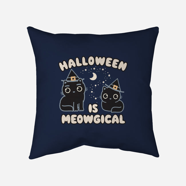 Halloween Is Meowgical-None-Non-Removable Cover w Insert-Throw Pillow-Weird & Punderful