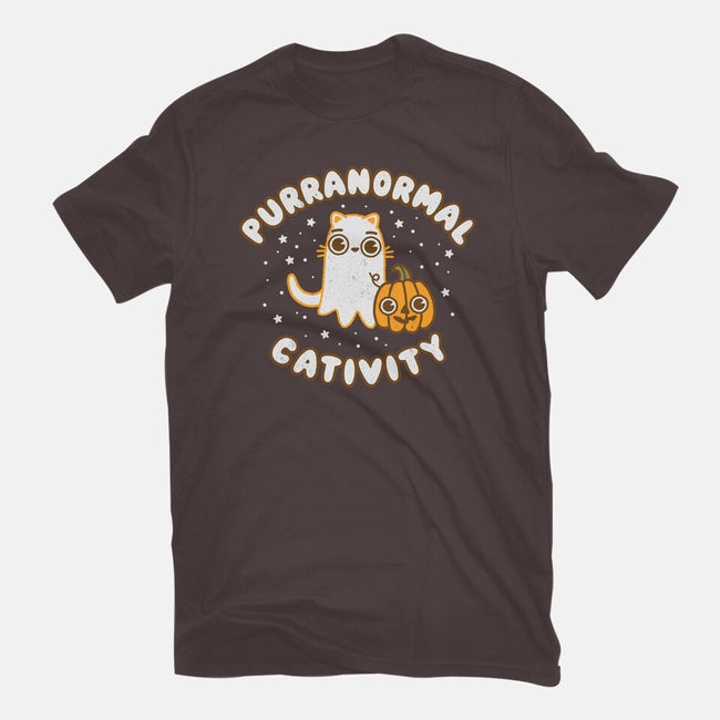 Some Purranormal Cativity-Womens-Basic-Tee-Weird & Punderful