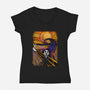 Nightmare Before Halloween-Womens-V-Neck-Tee-spoilerinc