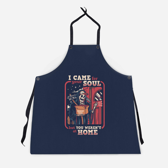 Grim Reaper At Home-Unisex-Kitchen-Apron-Olipop