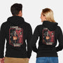 Grim Reaper At Home-Unisex-Zip-Up-Sweatshirt-Olipop