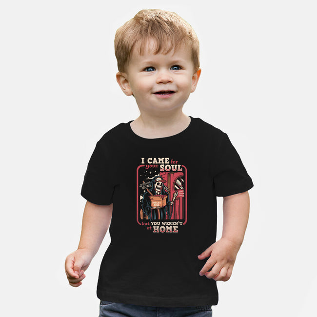 Grim Reaper At Home-Baby-Basic-Tee-Olipop