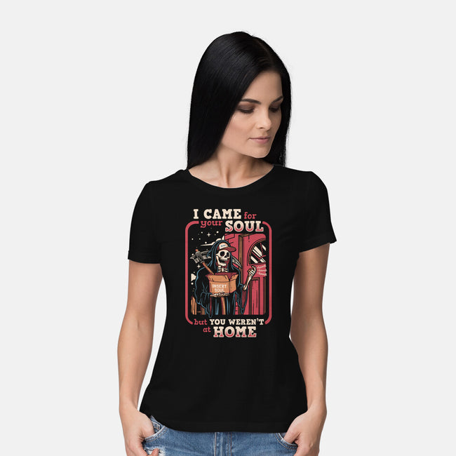 Grim Reaper At Home-Womens-Basic-Tee-Olipop