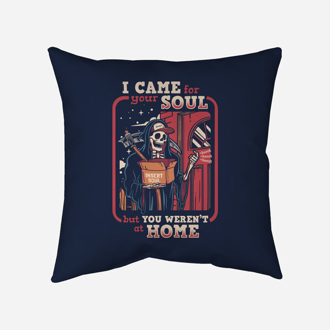 Grim Reaper At Home-None-Removable Cover-Throw Pillow-Olipop
