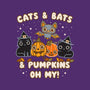 Cats Bats Pumpkins Oh My-Dog-Adjustable-Pet Collar-Weird & Punderful