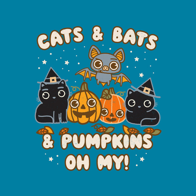 Cats Bats Pumpkins Oh My-None-Glossy-Sticker-Weird & Punderful