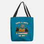 Cats Bats Pumpkins Oh My-None-Basic Tote-Bag-Weird & Punderful