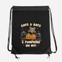 Cats Bats Pumpkins Oh My-None-Drawstring-Bag-Weird & Punderful