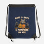 Cats Bats Pumpkins Oh My-None-Drawstring-Bag-Weird & Punderful