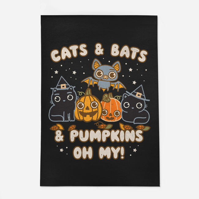 Cats Bats Pumpkins Oh My-None-Indoor-Rug-Weird & Punderful