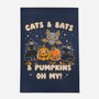 Cats Bats Pumpkins Oh My-None-Indoor-Rug-Weird & Punderful