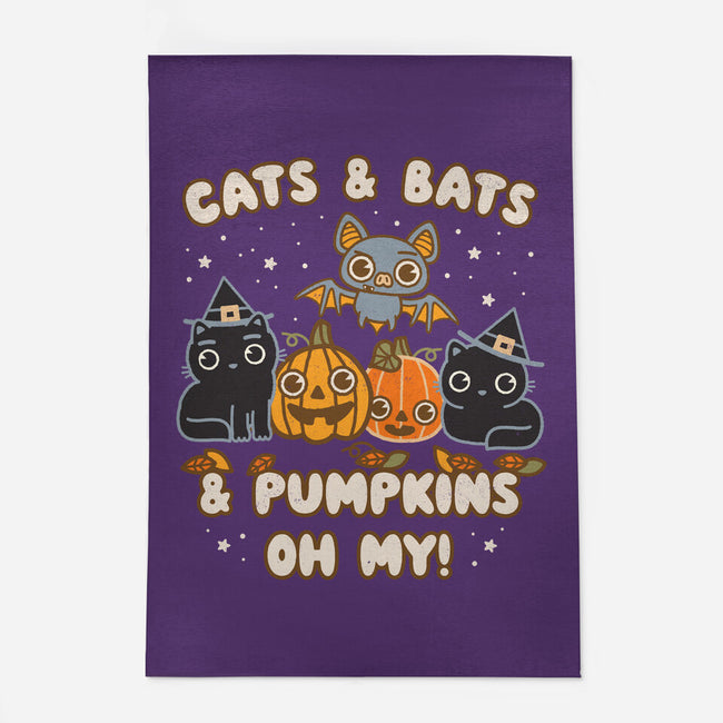 Cats Bats Pumpkins Oh My-None-Indoor-Rug-Weird & Punderful