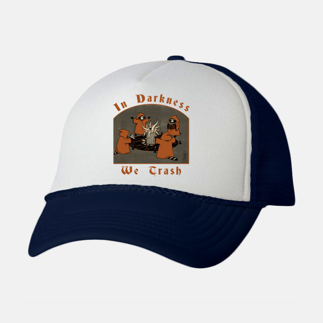 Summon The Trash Lord-Unisex-Trucker-Hat-pigboom