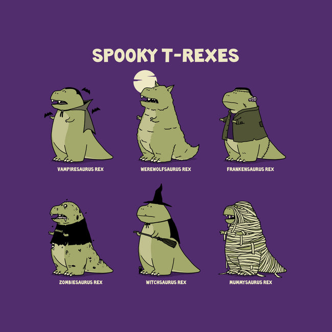 Spooky T-Rexes-None-Stretched-Canvas-pigboom
