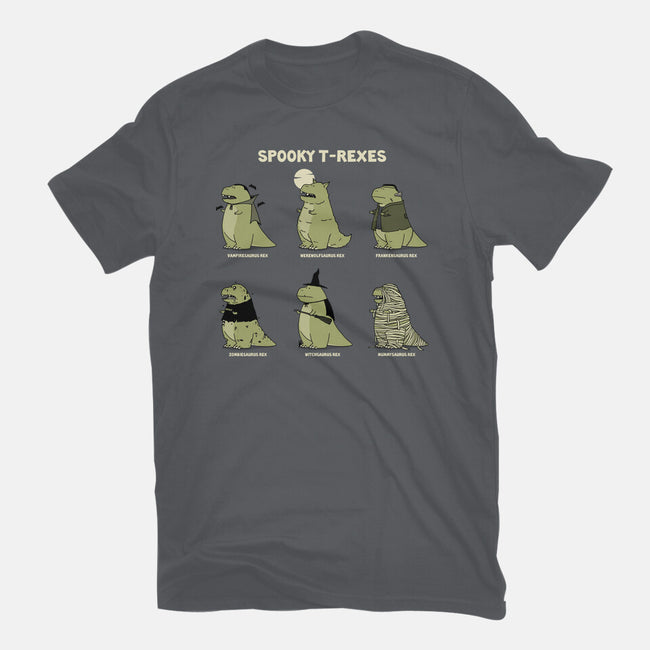 Spooky T-Rexes-Mens-Heavyweight-Tee-pigboom