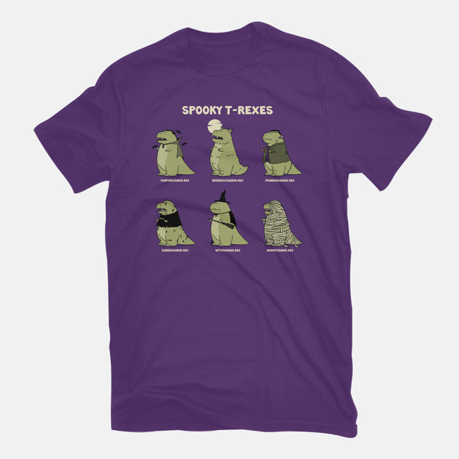 Spooky T-Rexes-Womens-Basic-Tee-pigboom