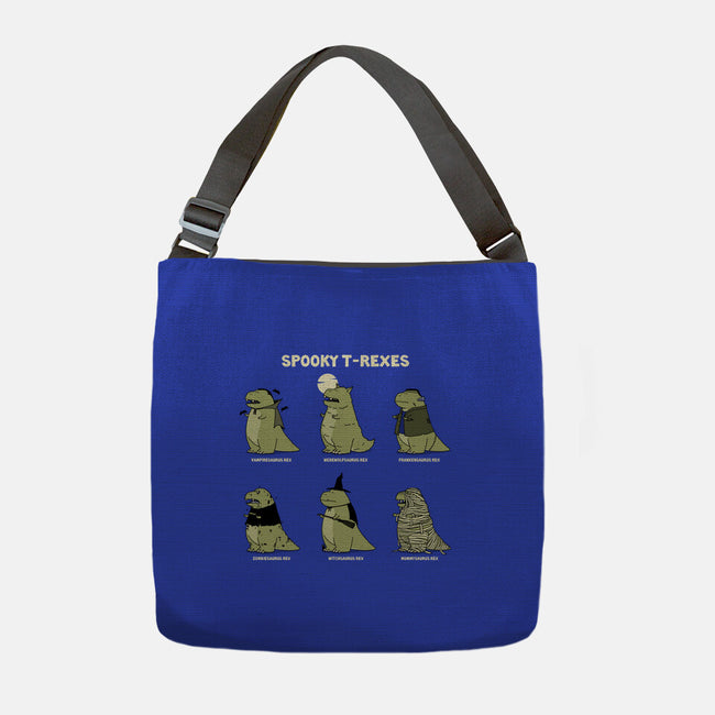 Spooky T-Rexes-None-Adjustable Tote-Bag-pigboom