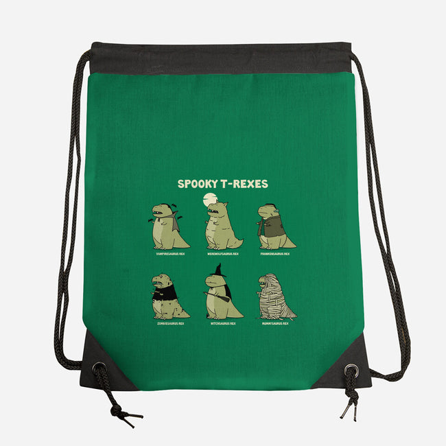 Spooky T-Rexes-None-Drawstring-Bag-pigboom